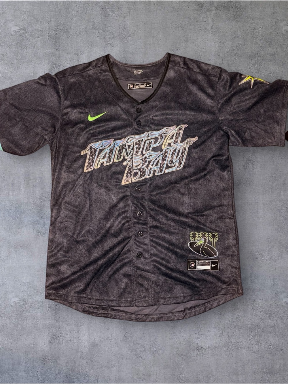 Tampa Bay Rays City Connect Baseball Jersey size Medium BNWT Nike